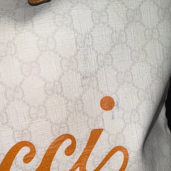 Gucci Cream and Orange Tote Bag - Picture 7 of 11